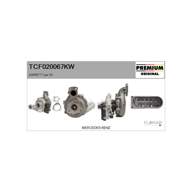 FLAMAR TCF020067KW Turbocompresor, sobrealimentación - 1