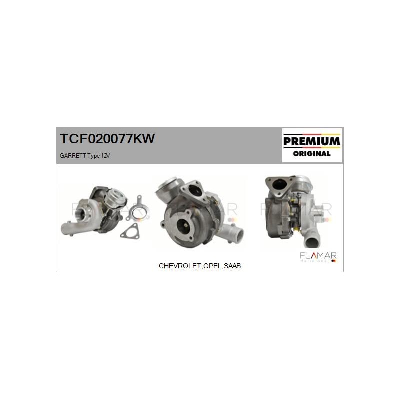 FLAMAR TCF020077KW Turbocompresor, sobrealimentación - 1