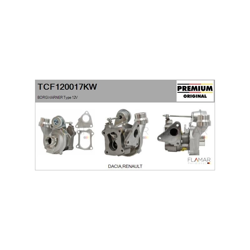 FLAMAR TCF120017KW Turbocompresor, sobrealimentación - 1