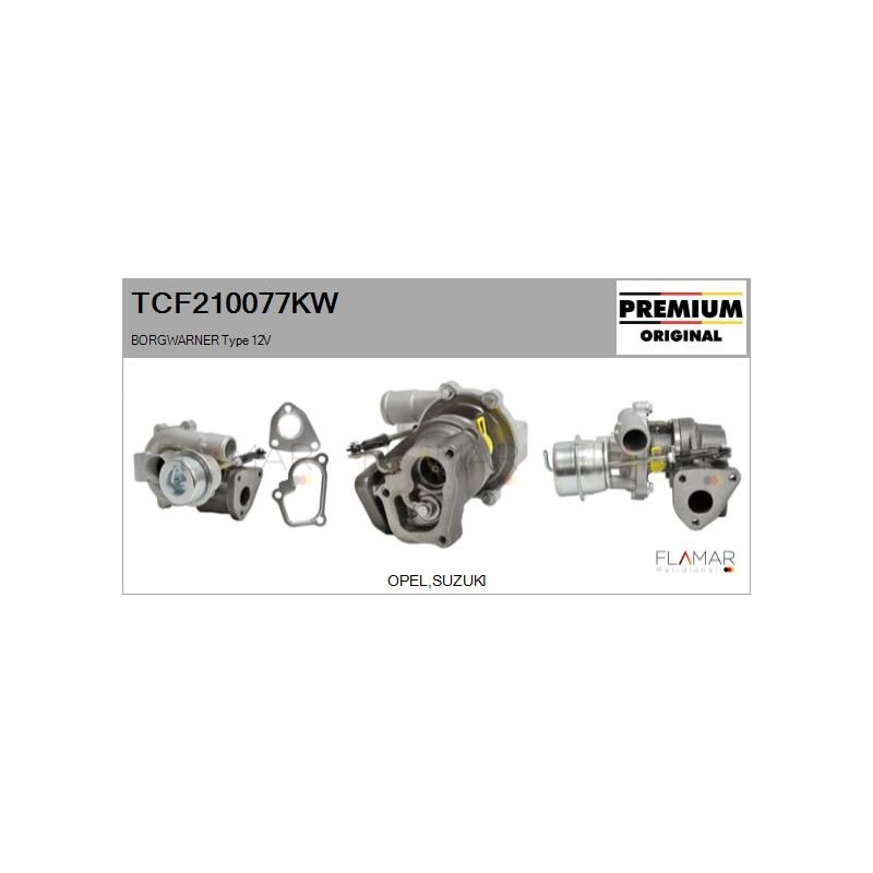 FLAMAR TCF210077KW Turbocompresor, sobrealimentación - 1