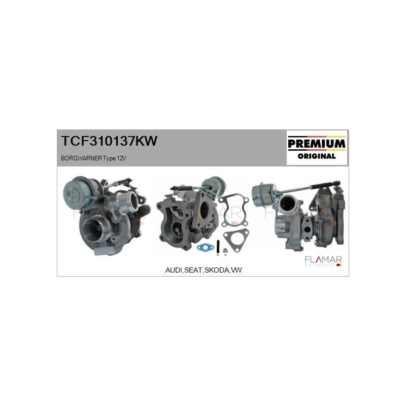 FLAMAR TCF310137KW Turbocompresor, sobrealimentación - 1