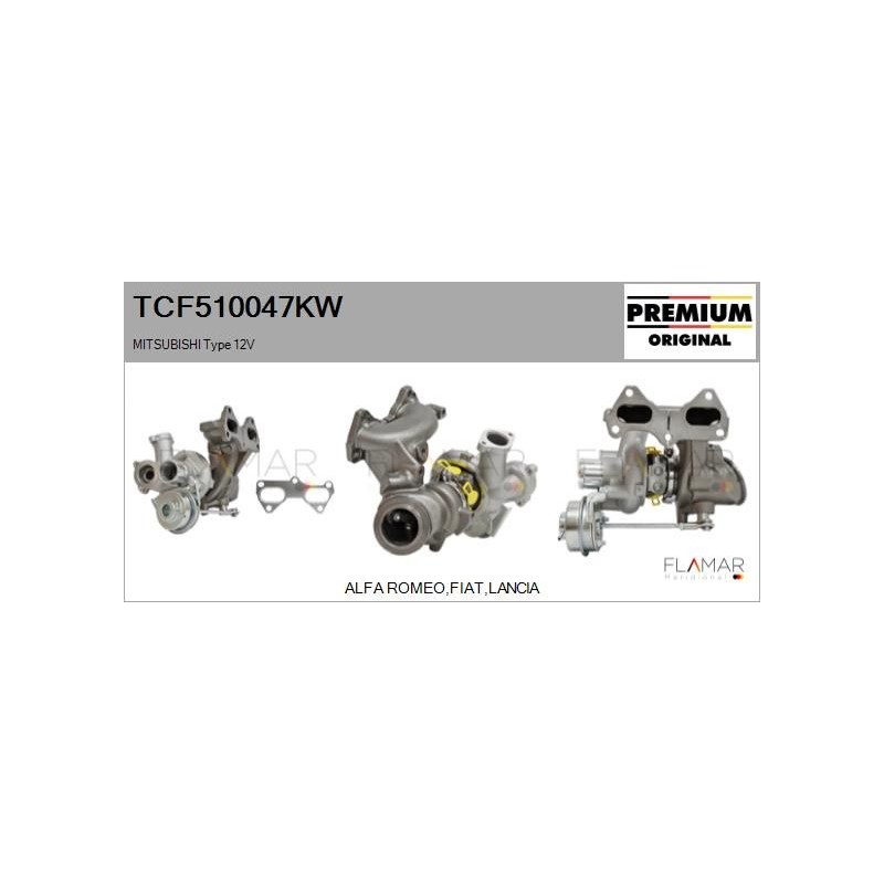 FLAMAR TCF510047KW Turbocompresor, sobrealimentación - 1