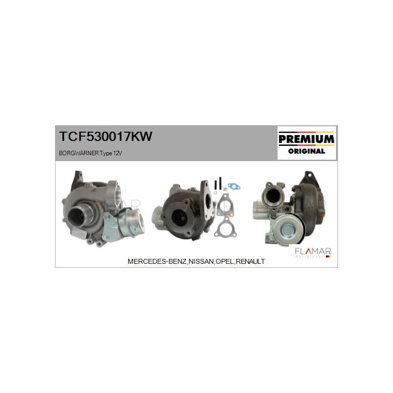 FLAMAR TCF530017KW Turbocompresor, sobrealimentación - 1