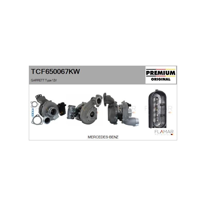 FLAMAR TCF650067KW Turbocompresor, sobrealimentación - 1