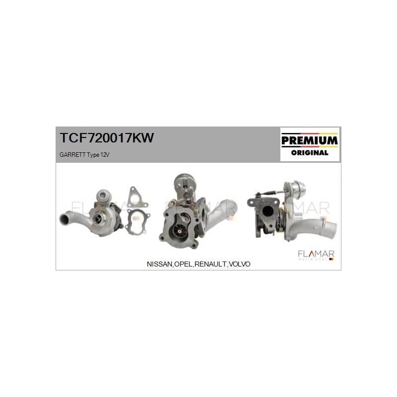 FLAMAR TCF720017KW Turbocompresor, sobrealimentación - 1