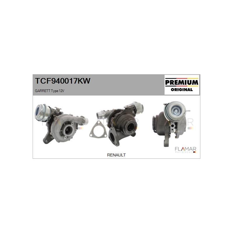 FLAMAR TCF940017KW Turbocompresor, sobrealimentación - 1