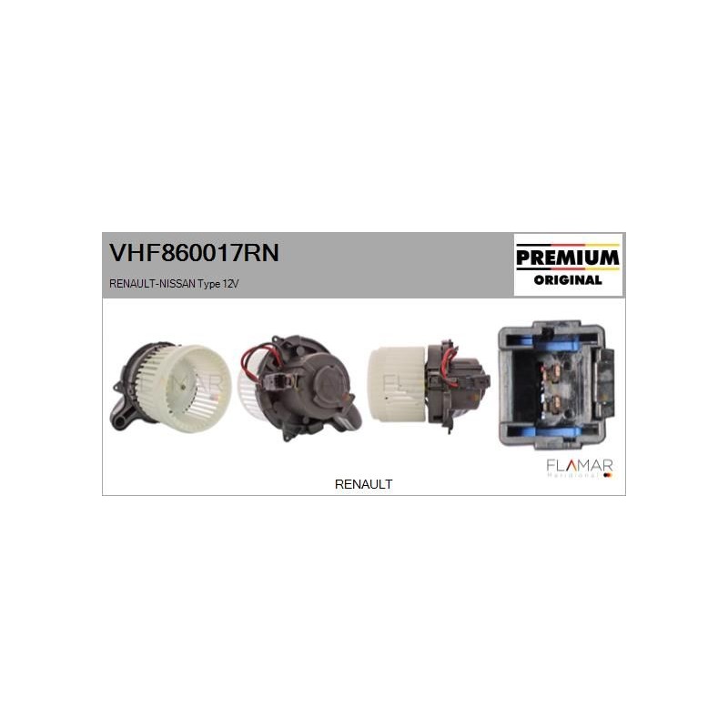 FLAMAR VHF860017RN Ventilador habitáculo - 1
