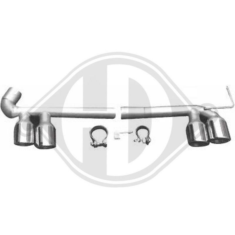 DIEDERICHS 4121700 Deflector tubo de escape - 1