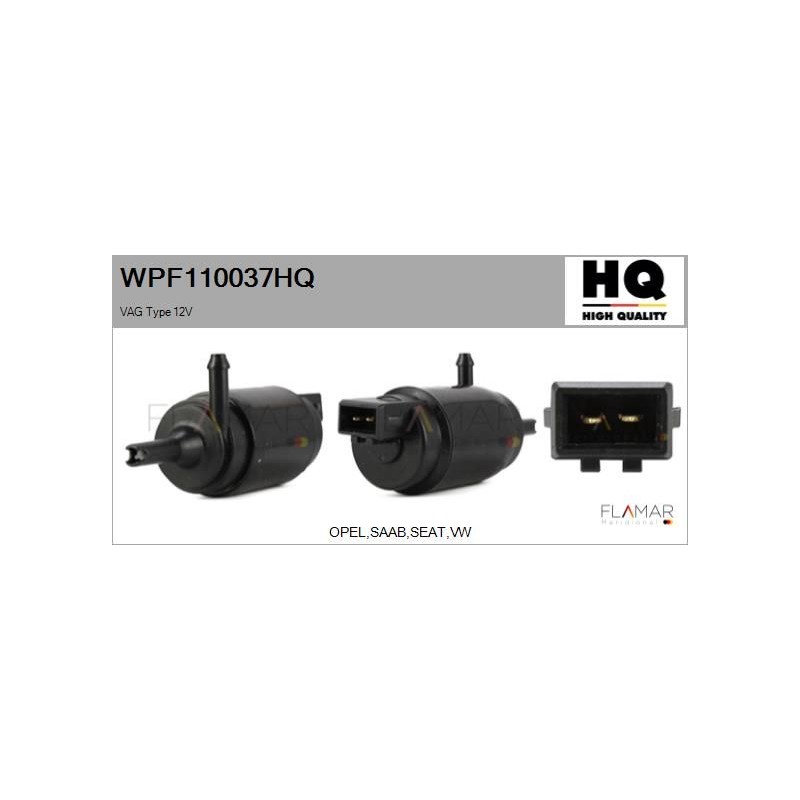 FLAMAR WPF110037HQ Bomba de agua de lavado, lavado de parabrisas - 1