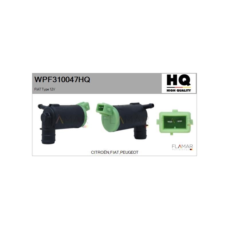 FLAMAR WPF310047HQ Bomba de agua de lavado, lavado de parabrisas - 1
