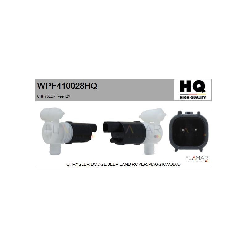 FLAMAR WPF410028HQ Bomba de agua de lavado, lavado de parabrisas - 1