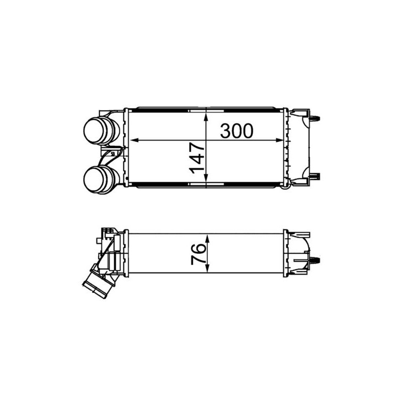 MAHLE CI 367 000S Radiador de aire de admisión