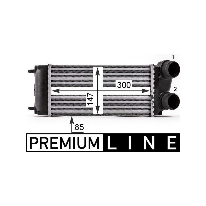 MAHLE CI 16 000P Radiador de aire de admisión