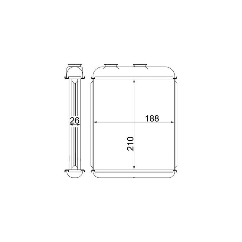 MAHLE AH 41 000S Radiador de calefacción