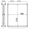 MAHLE AH 41 000S Radiador de calefacción