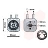 VAUNER 114.58003086 Radiador de aceite, aceite motor - 1