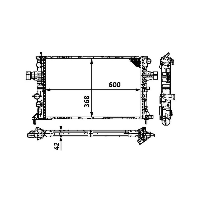 MAHLE CR 319 000S Radiador, refrigeración del motor