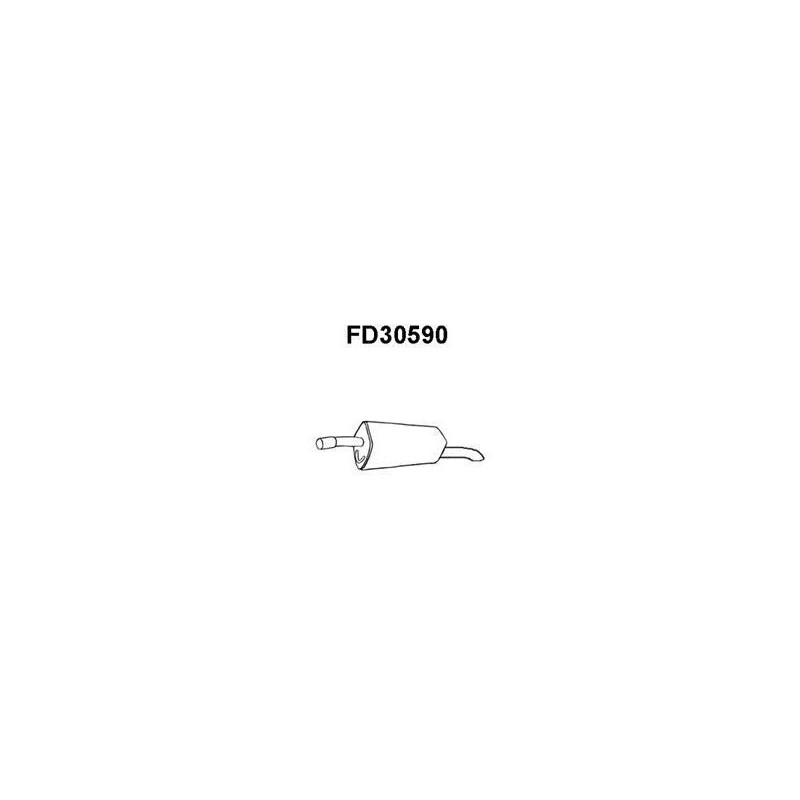 VAUNER 112.FD30590 Silenciador posterior - 1