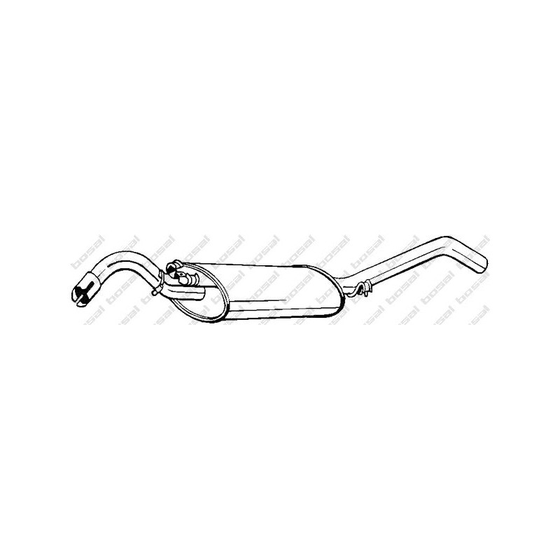 VAUNER 112.VW80002 Silenciador posterior - 1
