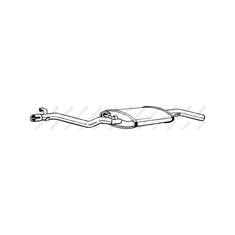 VAUNER 112.VW80066 Silenciador posterior - 1