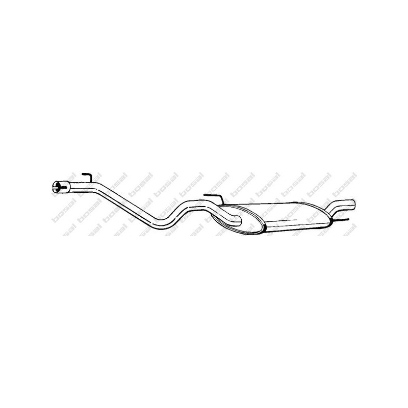 VAUNER 112.VW80116 Silenciador posterior - 1