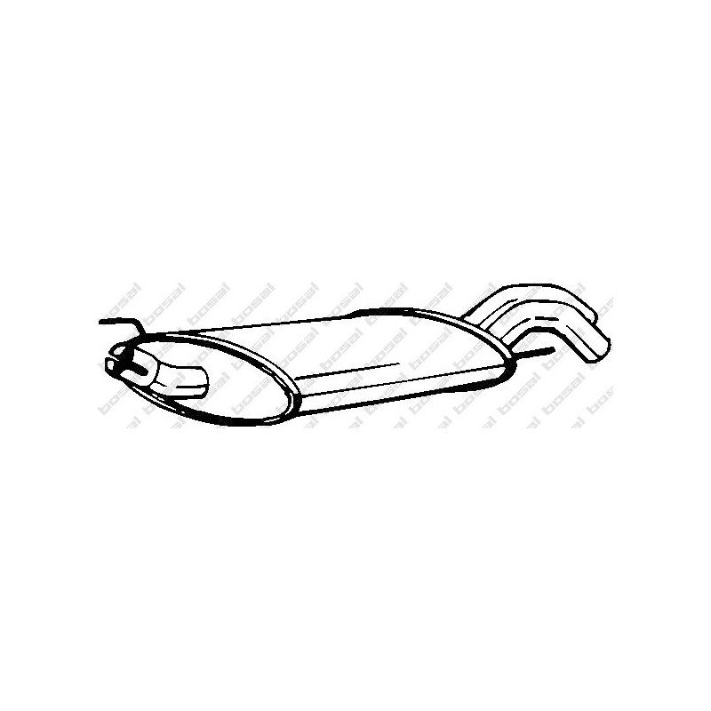 VAUNER 112.VW80133 Silenciador posterior - 1