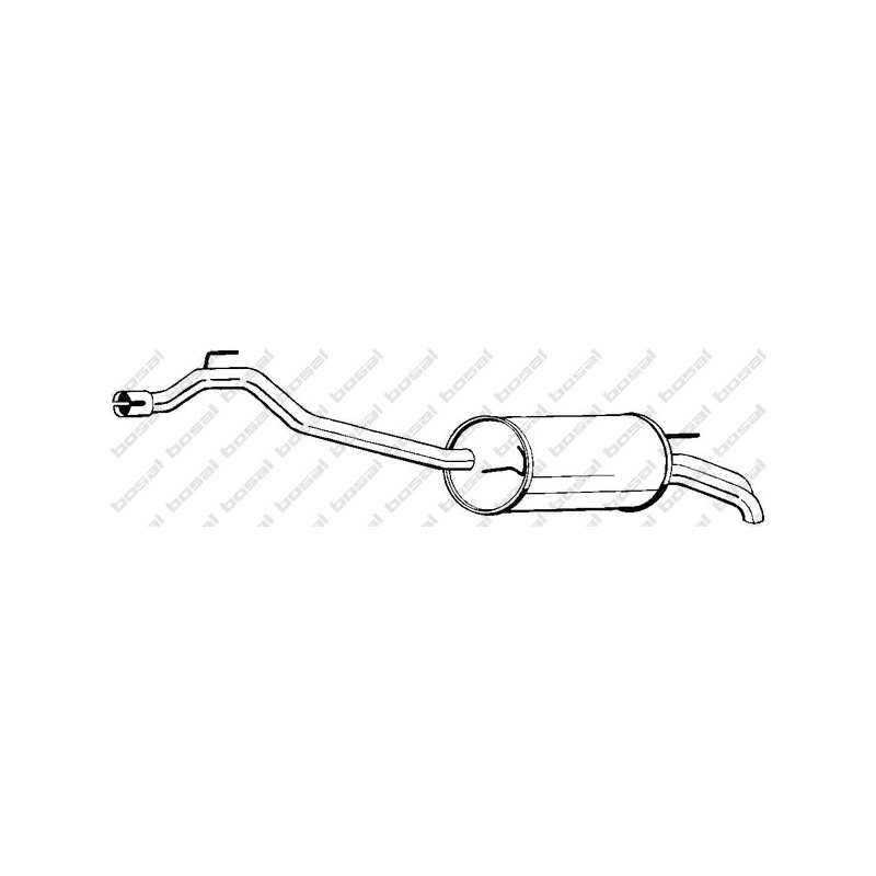 VAUNER 112.VW80367 Silenciador posterior - 1