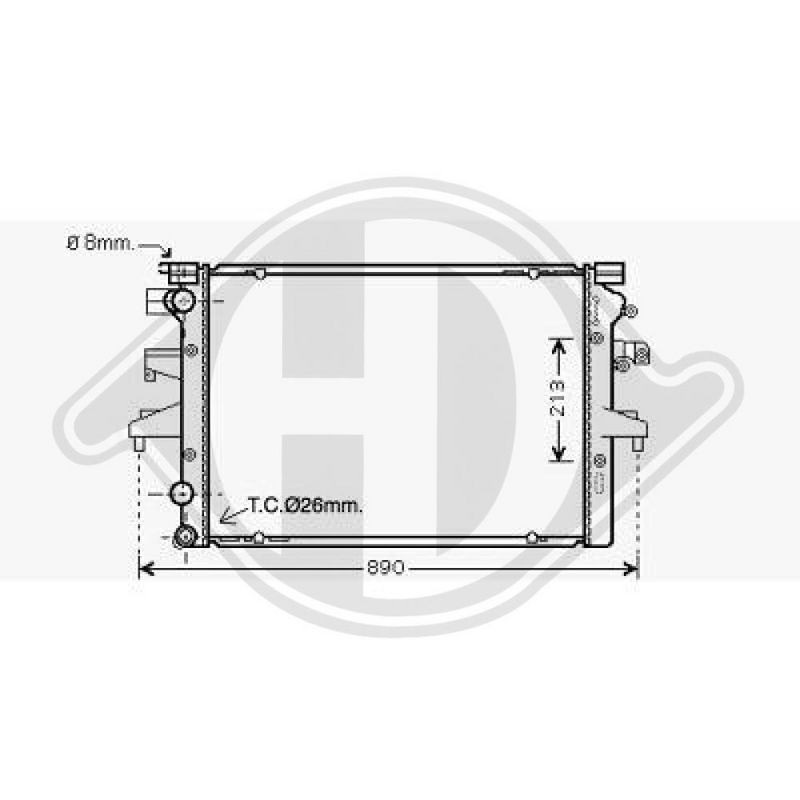 DIEDERICHS DCL1029 Ventilador, refrigeración del motor