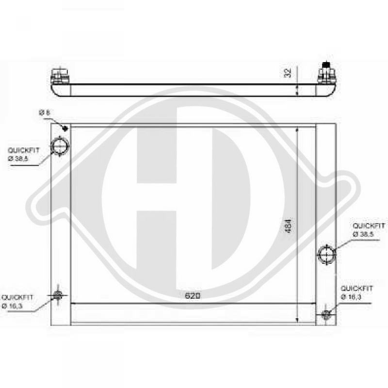 DIEDERICHS DCL1307 Ventilador, refrigeración del motor