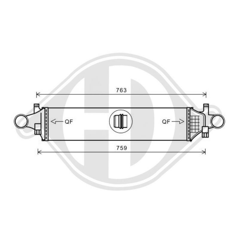DIEDERICHS DCC2047 Condensador, aire acondicionado