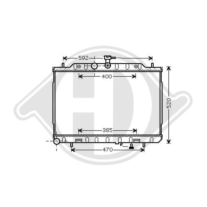 DIEDERICHS DCC2045 Condensador, aire acondicionado