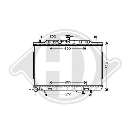 DIEDERICHS DCC2045 Condensador, aire acondicionado