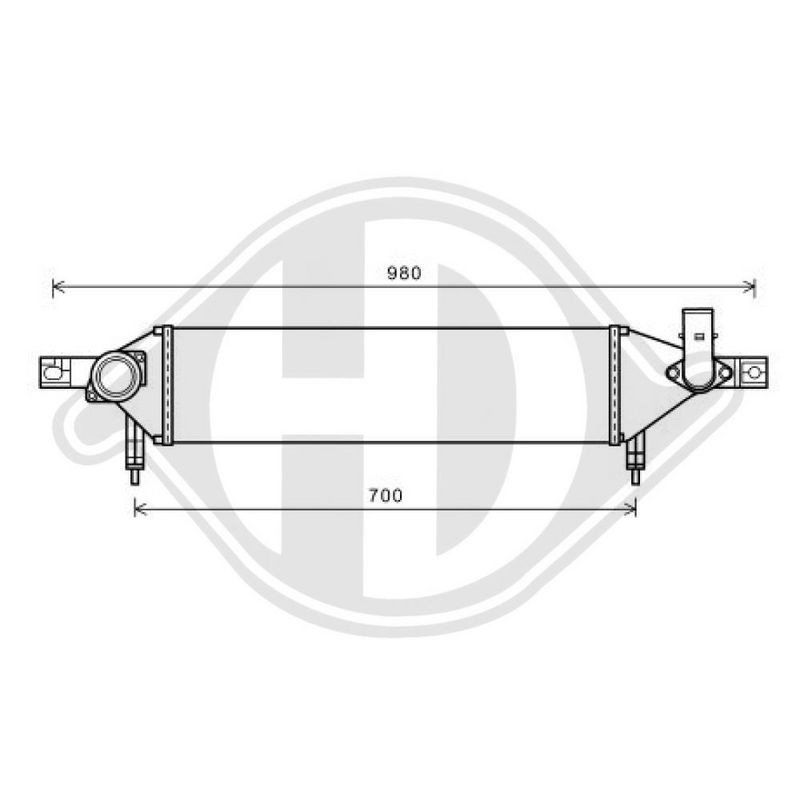DIEDERICHS DCM3844 Radiador, refrigeración del motor