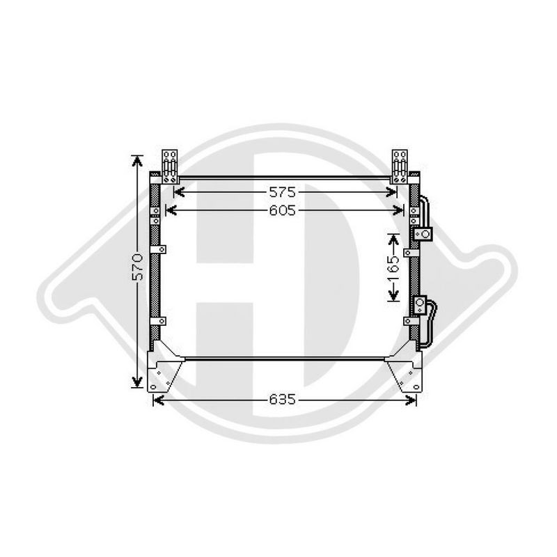 DIEDERICHS DCC1507 Condensador, aire acondicionado