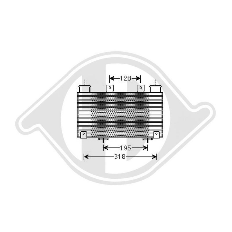 DIEDERICHS DCA1151 Radiador de aire de admisión