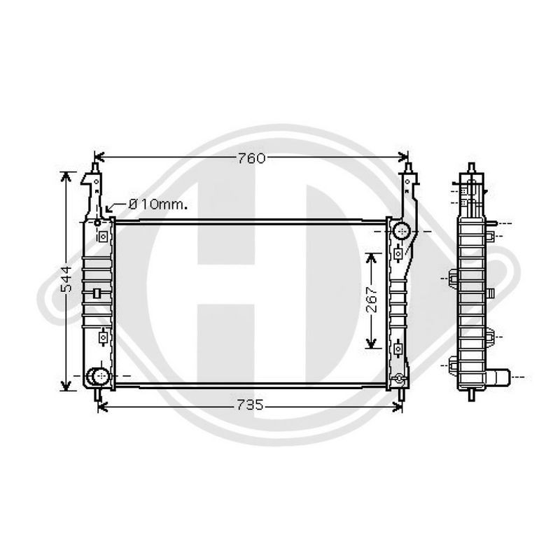 DIEDERICHS DCL1305 Ventilador, refrigeración del motor
