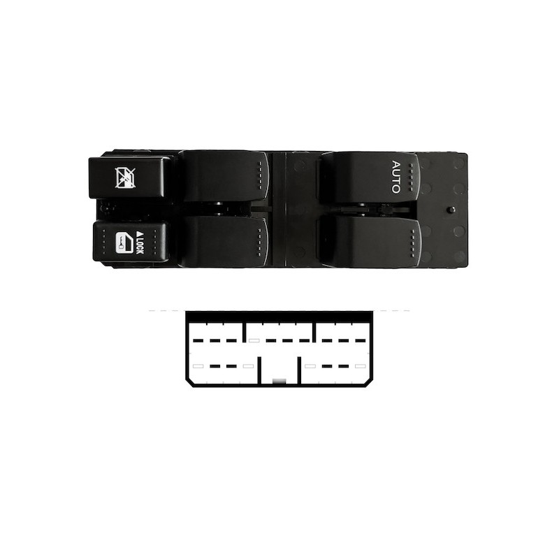 VAUNER 106.851492 Interruptor, elevalunas - 1