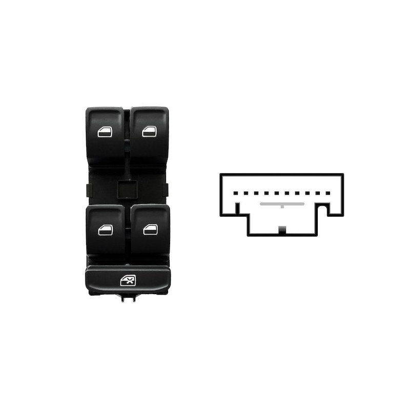 VAUNER 106.196492 Interruptor, elevalunas - 1