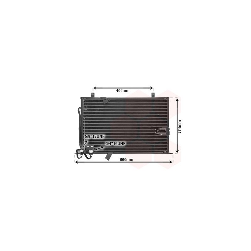 VAUNER 114.06005184 Condensador, aire acondicionado - 1