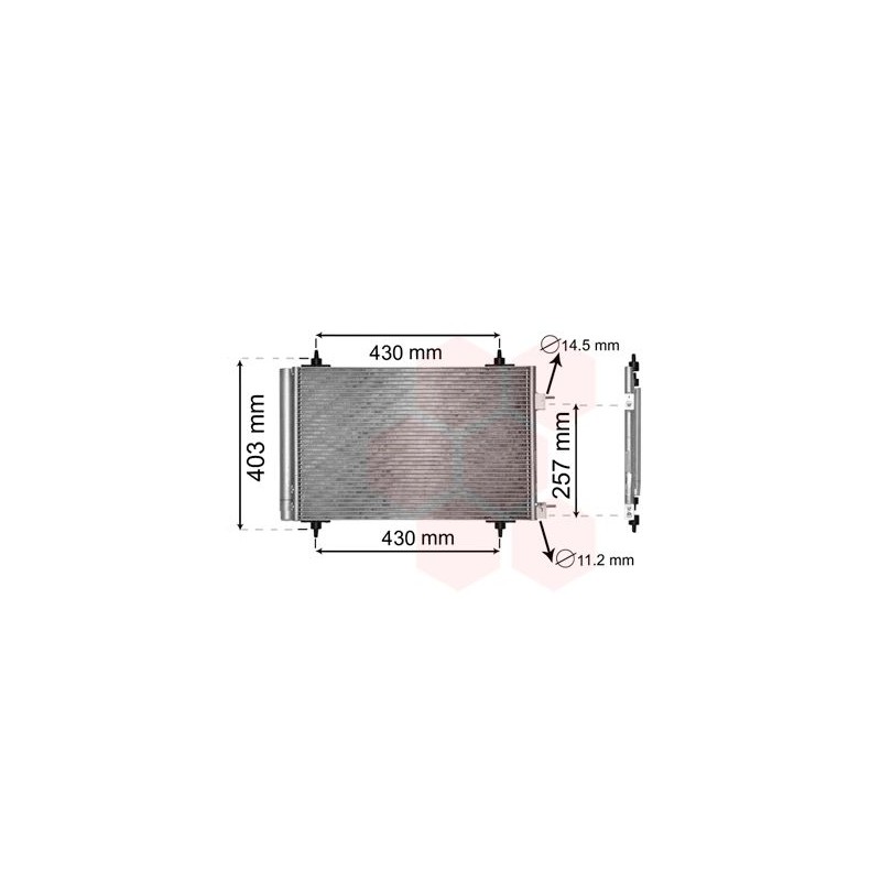 VAUNER 114.09005230 Condensador, aire acondicionado - 1