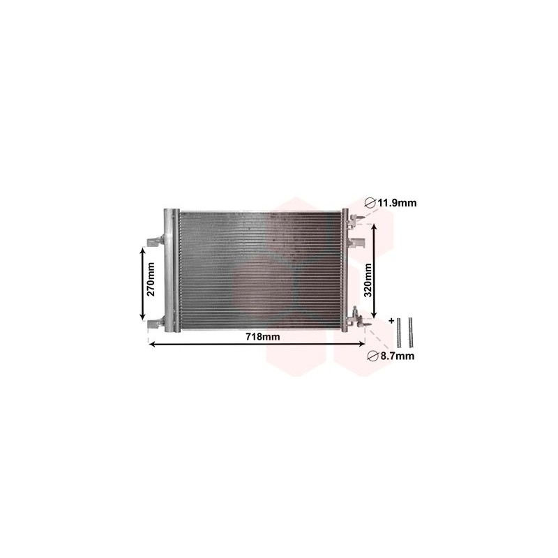 VAUNER 114.37005500 Condensador, aire acondicionado - 1