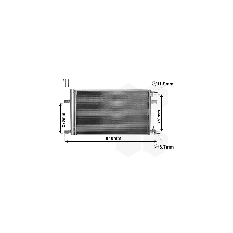 VAUNER 114.37005499 Condensador, aire acondicionado - 1