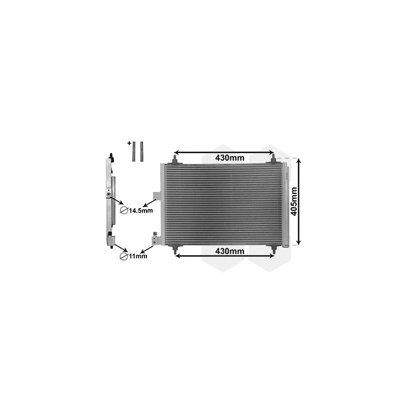 VAUNER 114.09005173 Condensador, aire acondicionado - 1