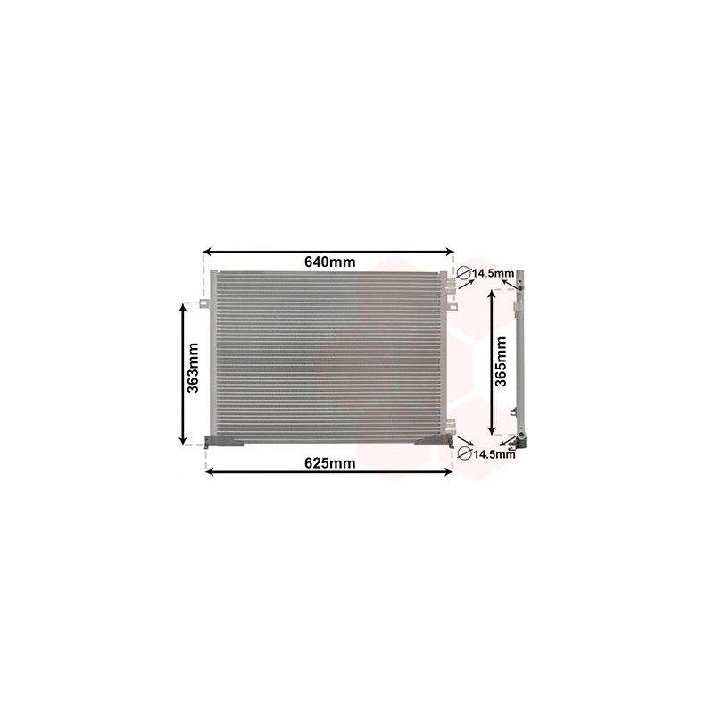VAUNER 114.43005339 Condensador, aire acondicionado - 1