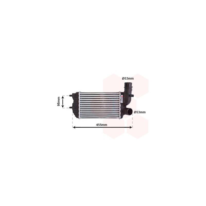 VAUNER 114.40004183 Radiador de aire de admisión - 1