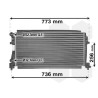 VAUNER 114.58002340 Radiador, refrigeración del motor - 1