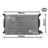 VAUNER 114.03002206 Radiador, refrigeración del motor - 1
