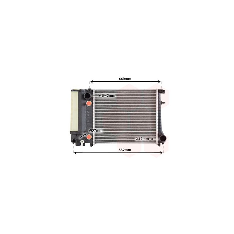 VAUNER 114.06002082 Radiador, refrigeración del motor - 1