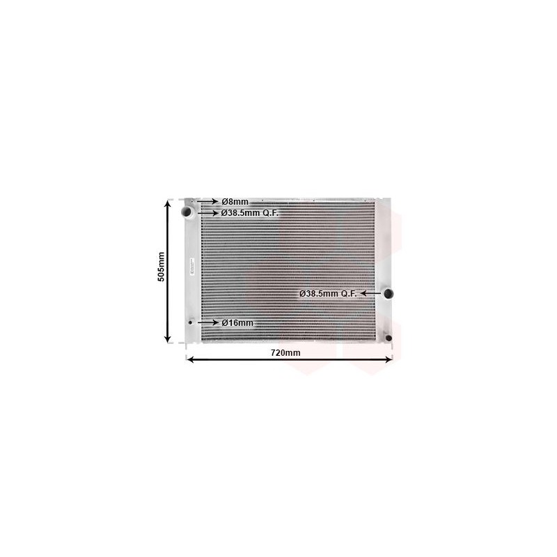 VAUNER 114.06002236 Radiador, refrigeración del motor - 1
