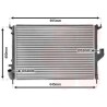 VAUNER 114.43002477 Radiador, refrigeración del motor - 1
